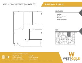 4380 S Syracuse St, Denver, CO à louer Plan d’étage– Image 1 sur 2