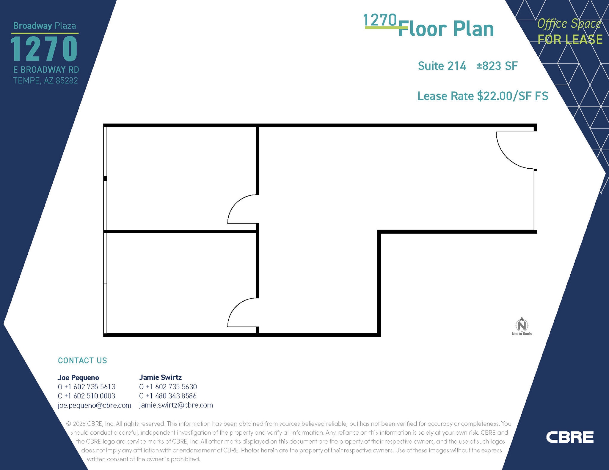 1232 E Broadway Rd, Tempe, AZ à louer Plan d’étage– Image 1 sur 1