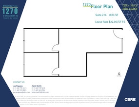 1232 E Broadway Rd, Tempe, AZ à louer Plan d’étage– Image 1 sur 1
