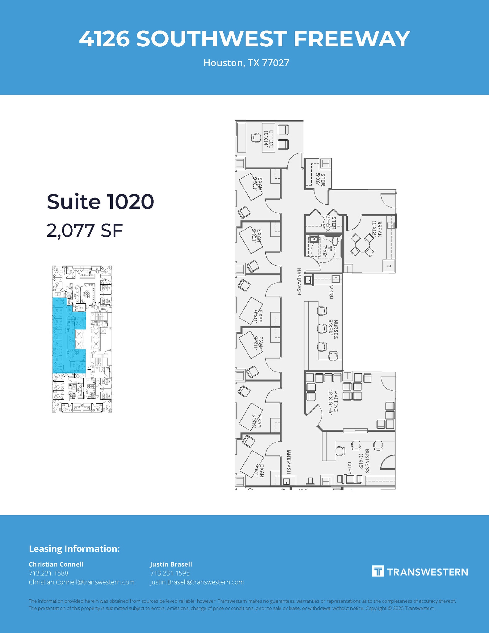 4126 Southwest Fwy, Houston, TX à louer Plan d’étage– Image 1 sur 1