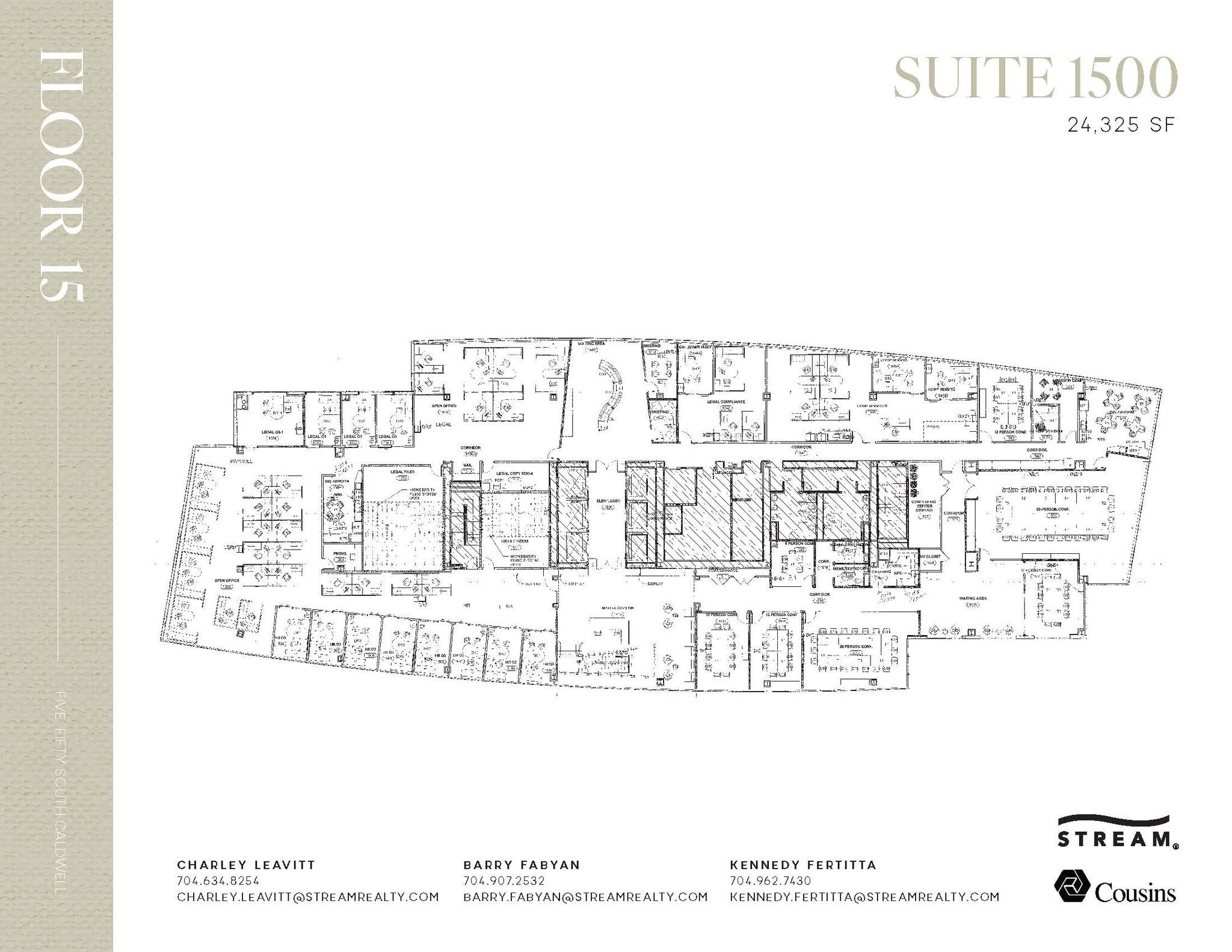 550 S Caldwell St, Charlotte, NC à louer Plan d’étage– Image 1 sur 1