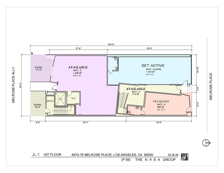 8472 Melrose Pl, West Hollywood, CA à louer - Plan d’étage – Image 3 sur 5