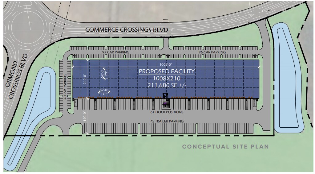 Se Corner of Pineland Trail & N. Tymber Creek Rd, Ormond Beach, FL à louer Plan de site– Image 1 sur 2