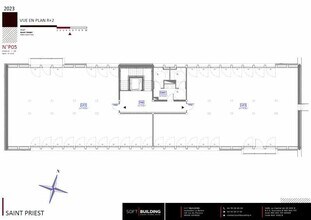 Bureau dans Saint-Priest à louer Plan d’étage– Image 2 sur 5