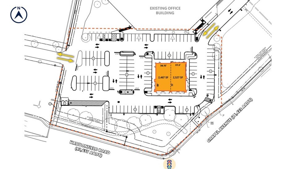 1800 Chapel Ave W, Cherry Hill Township, NJ à louer - Plan de site – Image 2 sur 2