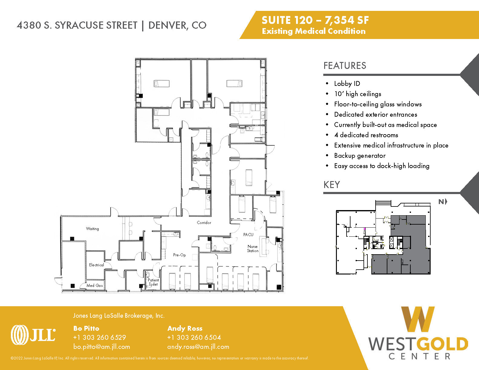 4380 S Syracuse St, Denver, CO à louer Plan d’étage– Image 1 sur 2