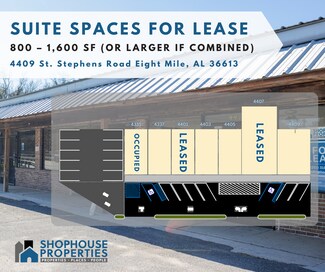 Plus de détails pour 4409 Saint Stephens Rd, Eight Mile, AL - Local commercial à louer