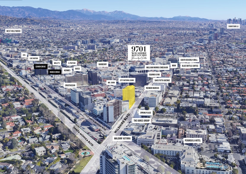 9701 Wilshire Blvd, Beverly Hills, CA à louer - Aérien – Image 1 sur 13