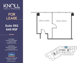 15400 Knoll Trail Dr, Dallas, TX à louer Plan d’étage– Image 1 sur 1