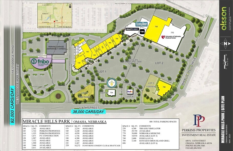 Miracle Hills Dr, Omaha, NE à louer - Plan de site – Image 1 sur 1