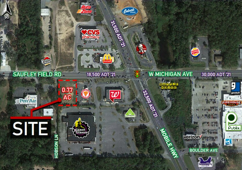 4515 Saufley Field Rd, Pensacola, FL à vendre - Photo de l’immeuble – Image 2 sur 3