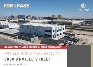 Plus de détails pour 5880 Arville Street St, Las Vegas, NV - Industriel/Logistique à louer