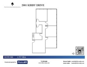 2001 Kirby Dr, Houston, TX à louer Plan d’étage– Image 1 sur 1
