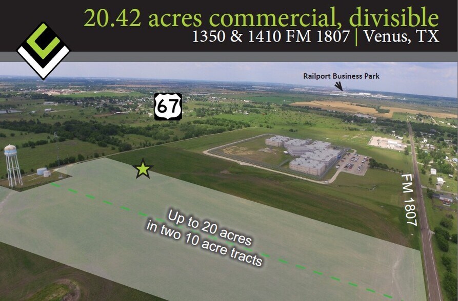 Terrain dans Venus, TX à vendre - Aérien – Image 1 sur 2