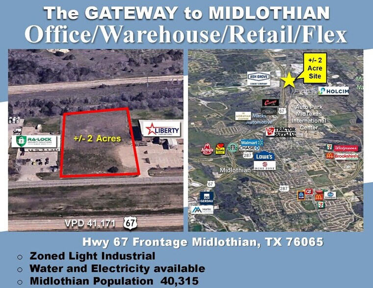 TBD Highway 67, Midlothian, TX à vendre - Photo principale – Image 1 sur 4