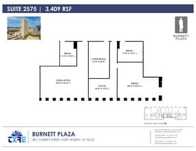 801 Cherry St, Fort Worth, TX à louer Plan de site– Image 2 sur 2