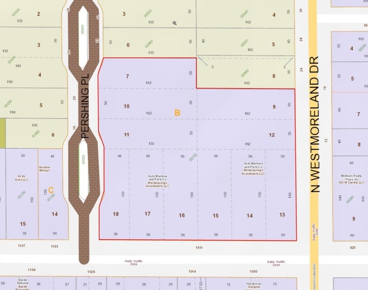 1011 W Central Blvd, Orlando, FL à vendre - Plan cadastral – Image 2 sur 11