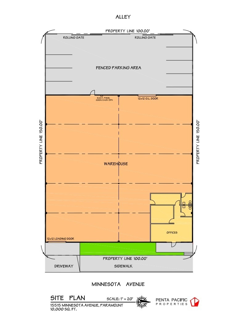 15505-15515 Minnesota Ave, Paramount, CA à louer Plan d’étage– Image 1 sur 1