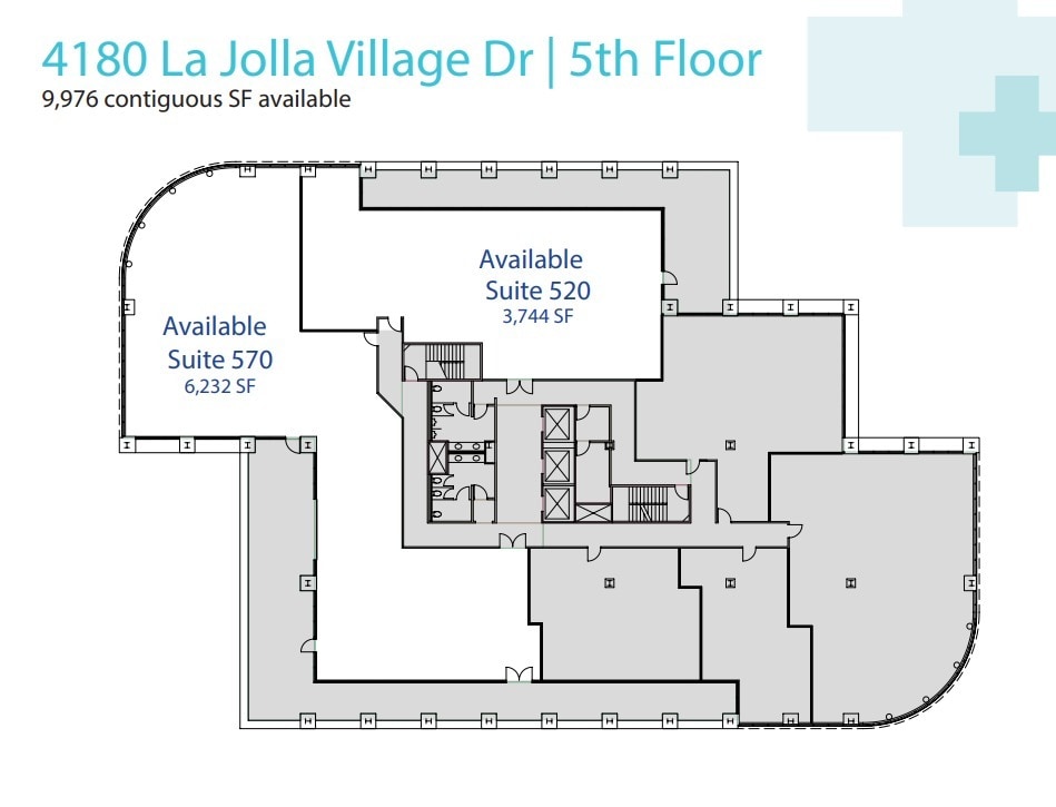 4180 La Jolla Village Dr, La Jolla, CA à louer Plan d’étage– Image 1 sur 1