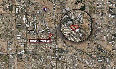 1740 E Fair St, Tucson, AZ - Vue aérienne vue de carte