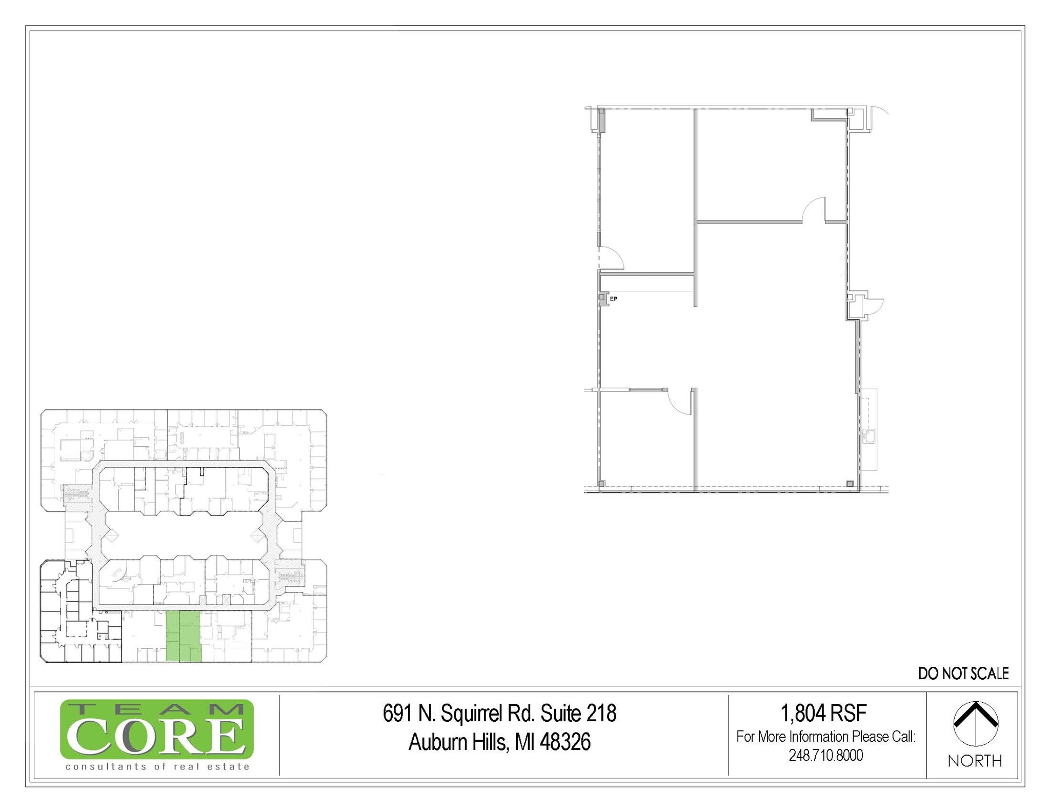 691 N Squirrel Rd, Auburn Hills, MI à louer Plan d’étage– Image 1 sur 1