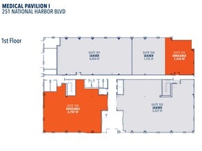 201 National Harbor Blvd, Oxon Hill, MD à louer Plan d’étage– Image 1 sur 1