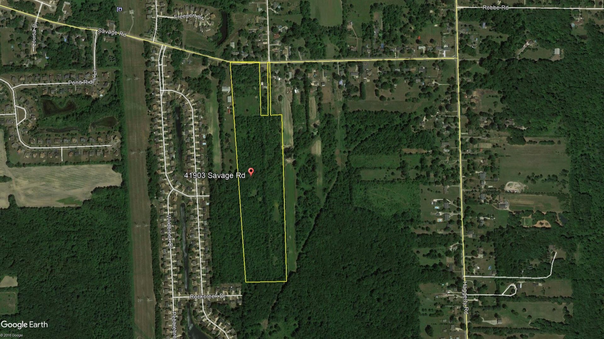 41903 Savage Rd, Van Buren Twp, MI à vendre Aérien– Image 1 sur 3