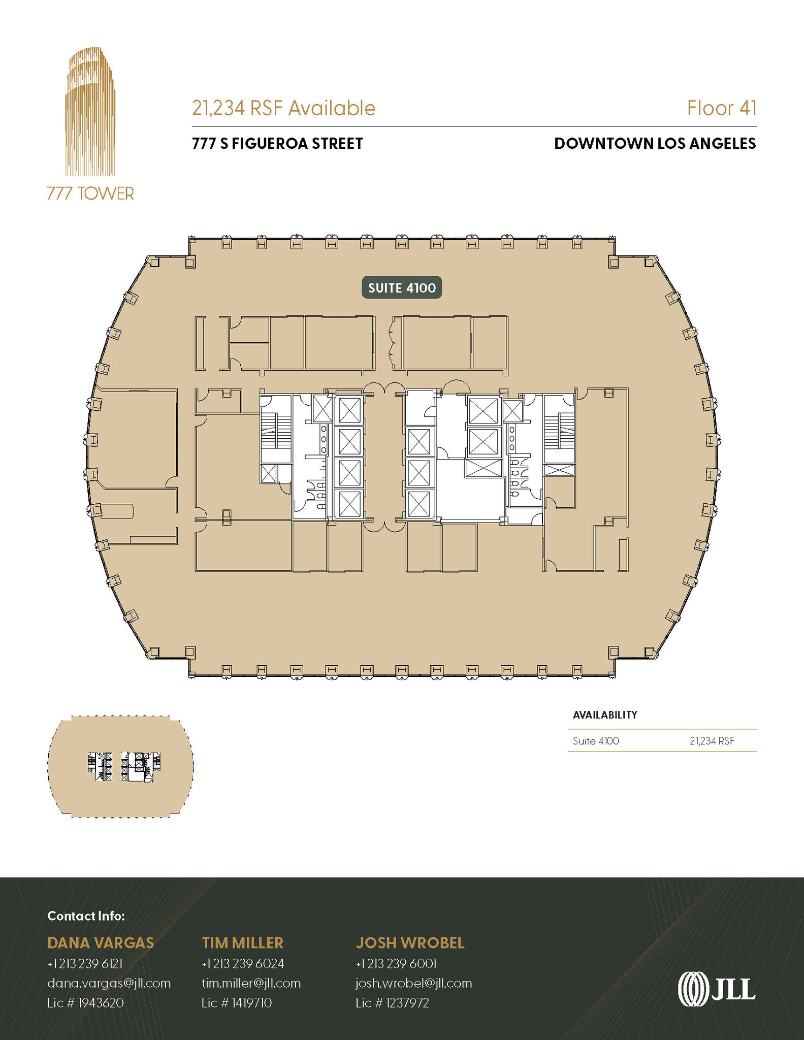 777 S Figueroa St, Los Angeles, CA à louer Plan d’étage– Image 1 sur 1