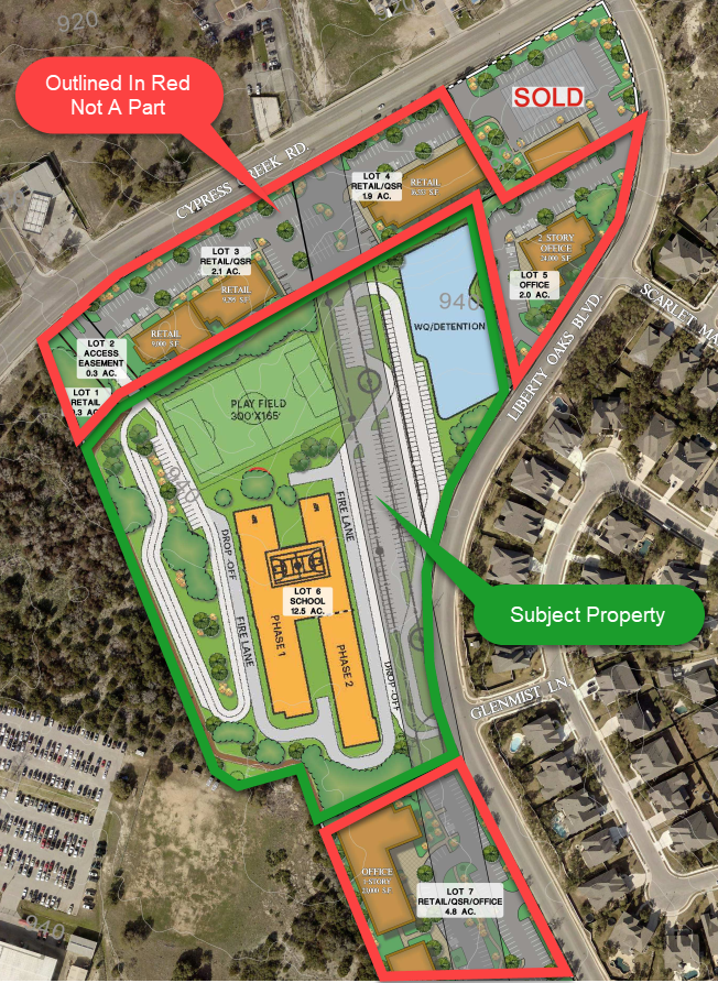 near the SWC of Cypress Creek Road & Liberty Oaks, Cedar Park, TX à vendre Photo principale– Image 1 sur 5