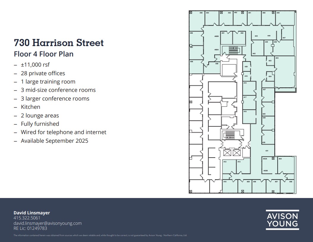 730 Harrison St, San Francisco, CA à louer Plan d’étage– Image 1 sur 1
