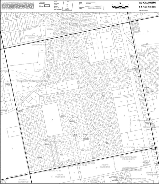 1510 Pelham Rd S, Jacksonville, AL à vendre - Plan cadastral – Image 2 sur 2