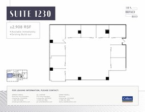 330 N brand Blvd, Glendale, CA à louer Plan d’étage– Image 1 sur 1