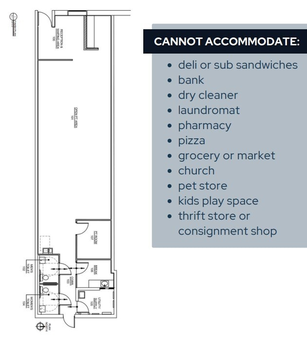 4600-4620 Kenmore Ave, Alexandria, VA à louer Plan d’étage– Image 1 sur 1