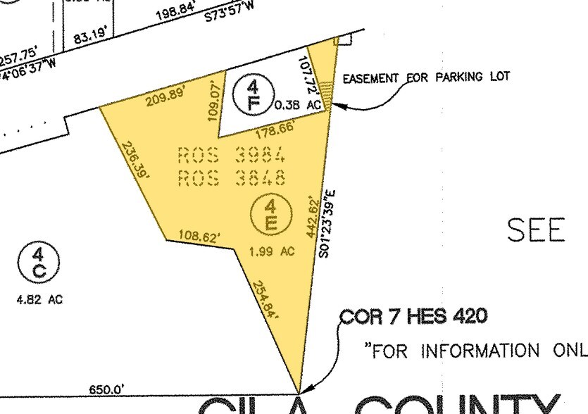 3655 E Highway 260, Payson, AZ à vendre - Plan cadastral – Image 2 sur 3