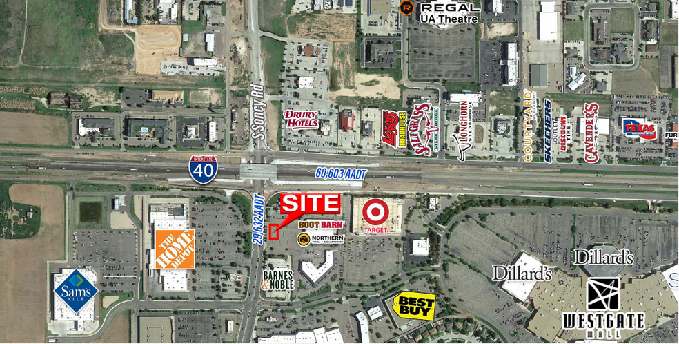 2403 S Soncy Rd, Amarillo, TX à louer - Aérien – Image 2 sur 3