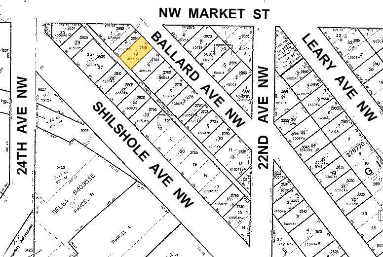 5443 Ballard Ave NW, Seattle, WA à louer - Plan cadastral – Image 2 sur 4