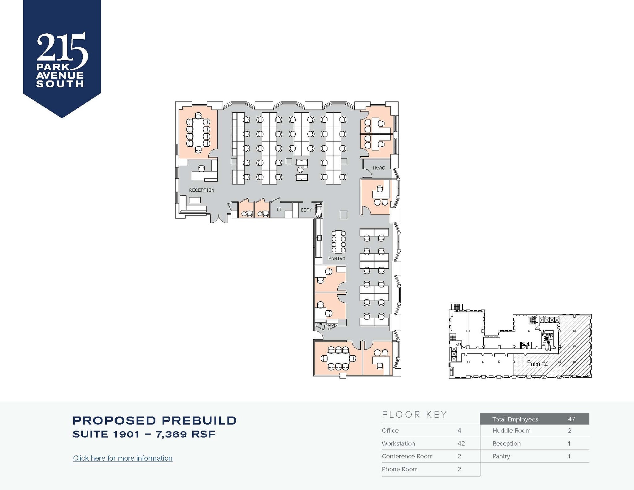 215 Park Ave S, New York, NY à louer Plan d’étage– Image 1 sur 1