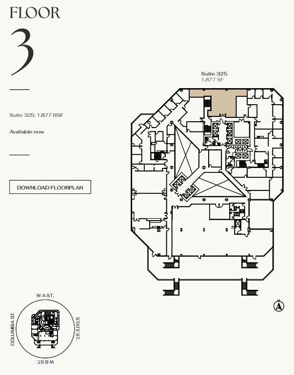 401 W A St, San Diego, CA à louer Plan d’étage– Image 1 sur 1