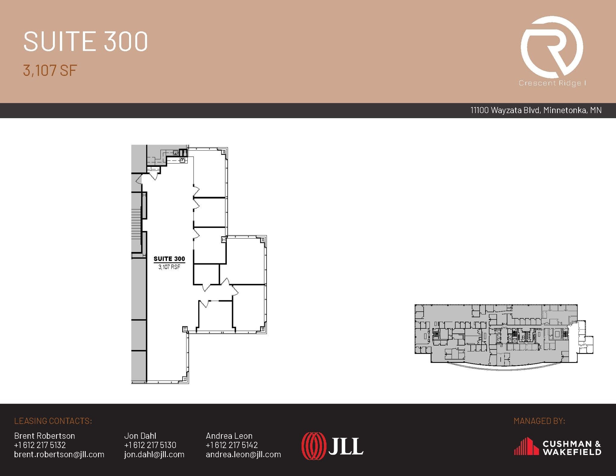 11100 Wayzata Blvd, Minnetonka, MN à louer Plan d’étage– Image 1 sur 1