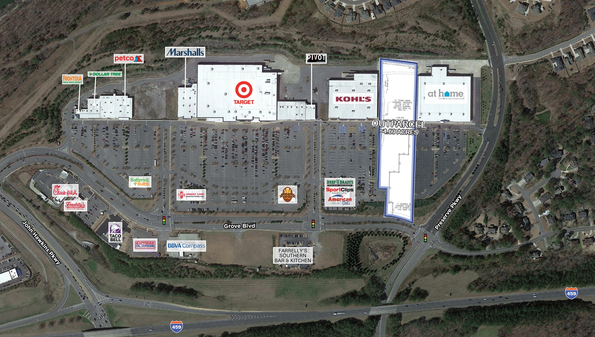 5569 Grove Blvd, Hoover, AL à vendre Aérien– Image 1 sur 2