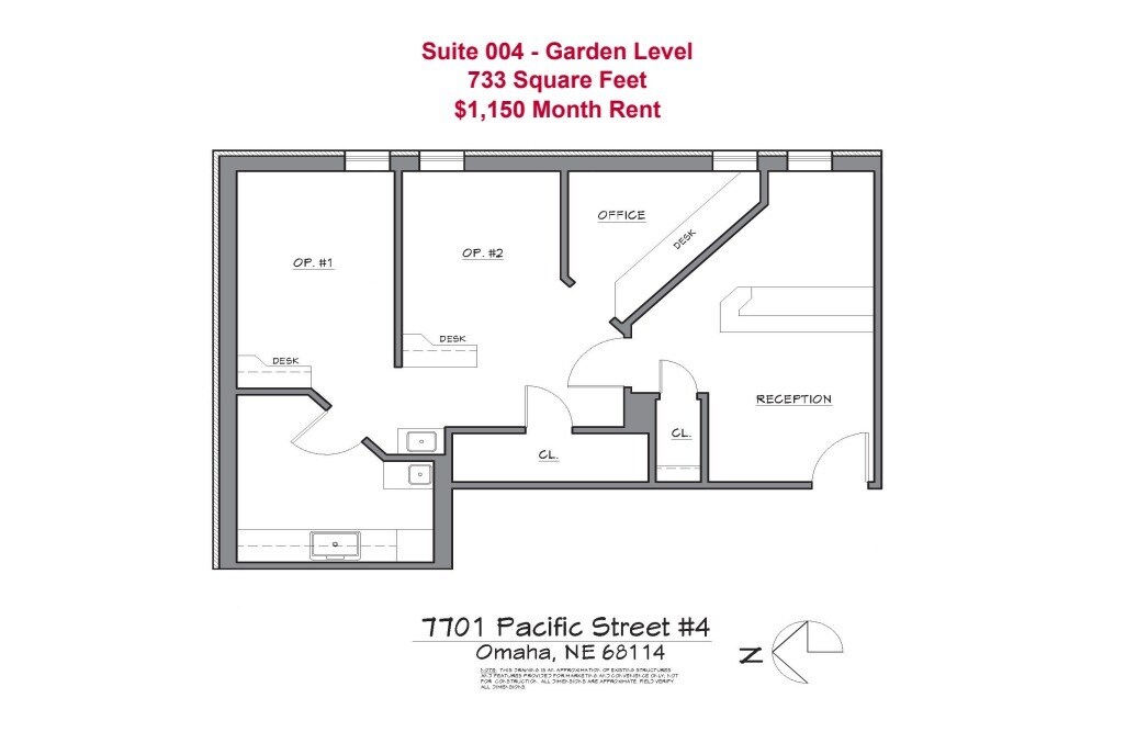 7701 Pacific St, Omaha, NE à louer Plan d’étage– Image 1 sur 1