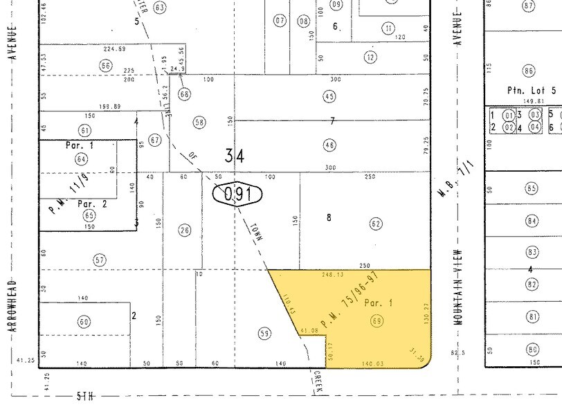504 N Mountain View Ave, San Bernardino, CA à vendre - Plan cadastral – Image 2 sur 27