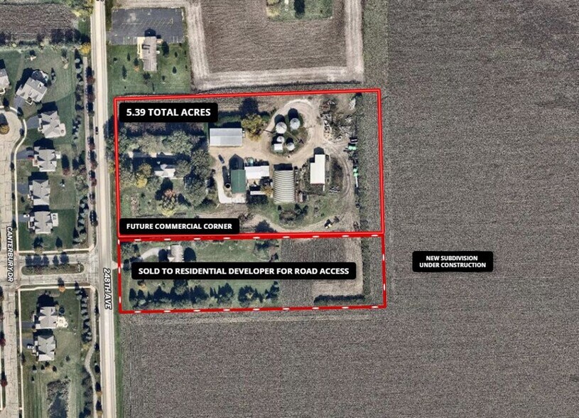 12445 S 248th Ave, Plainfield, IL à vendre - Aérien – Image 2 sur 3