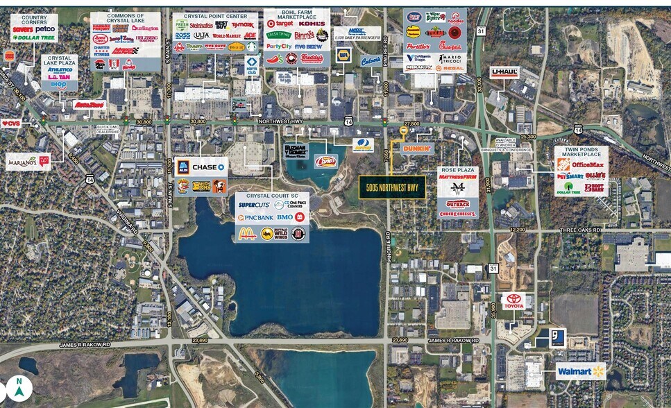5005 Northwest Hwy, Crystal Lake, IL à louer - Photo de l’immeuble – Image 2 sur 3