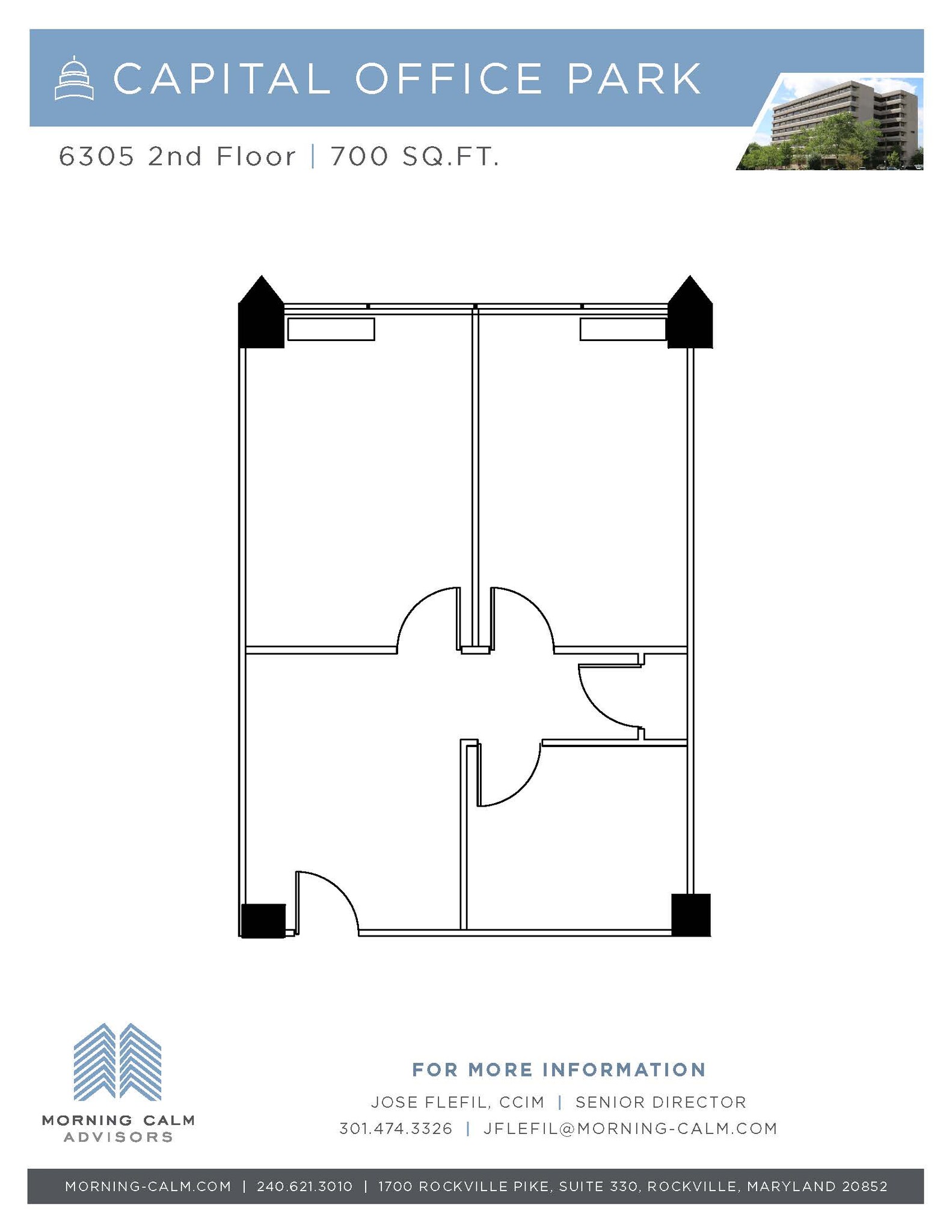 6305 Ivy Ln, Greenbelt, MD à louer Plan d’étage– Image 1 sur 1