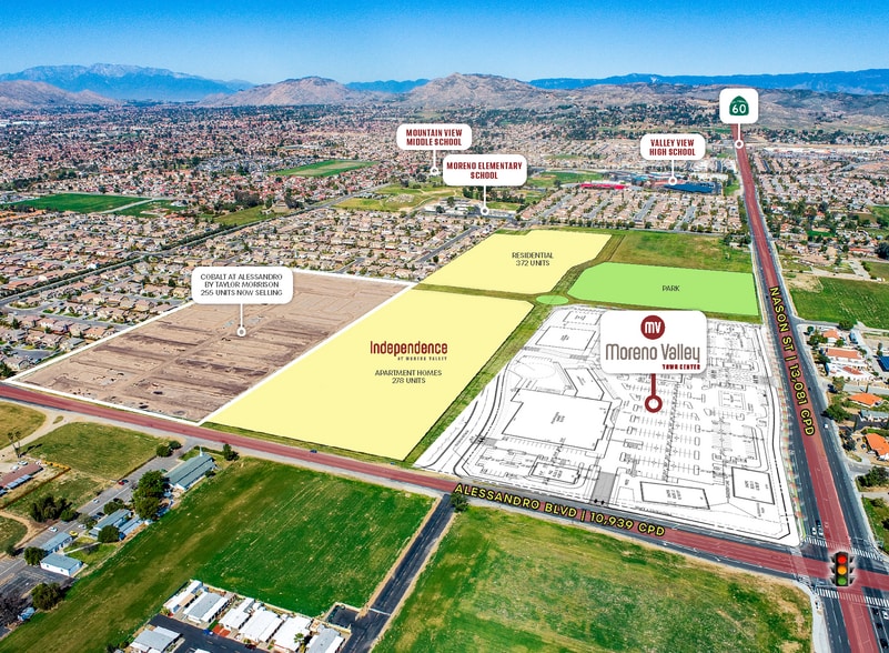 Nason Street, Moreno Valley, CA à louer - Aérien – Image 2 sur 3