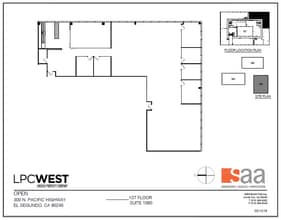 300 N Pacific Coast Hwy, El Segundo, CA à louer Plan d’étage– Image 1 sur 1