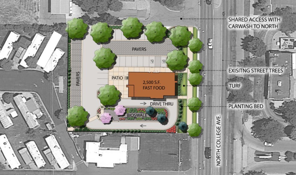 1603-1605 N College Ave, Fort Collins, CO à vendre - Plan de site – Image 2 sur 3