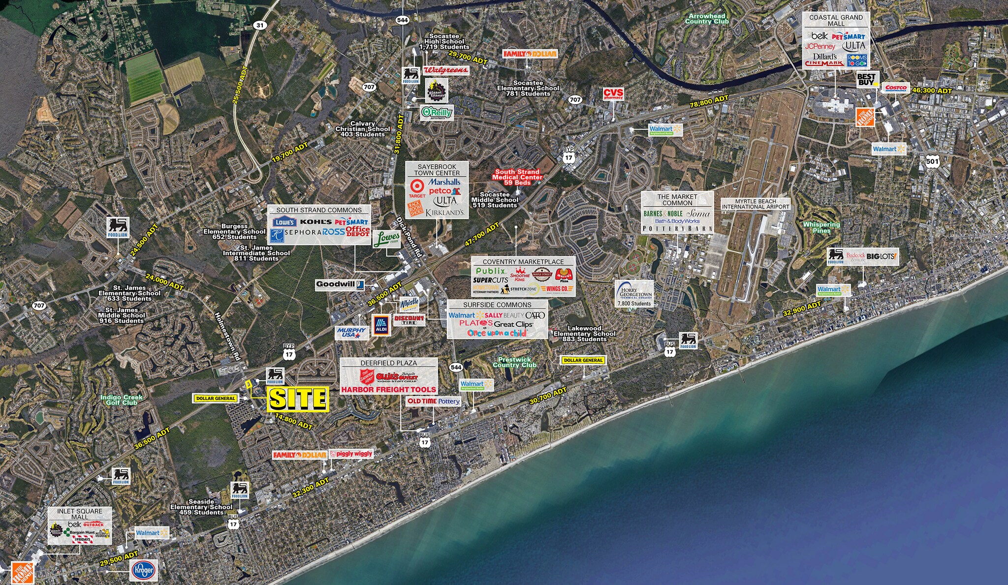 Hwy 17 Bypass S & Glenns Bay rd, Surfside Beach, SC à louer Photo principale– Image 1 sur 5