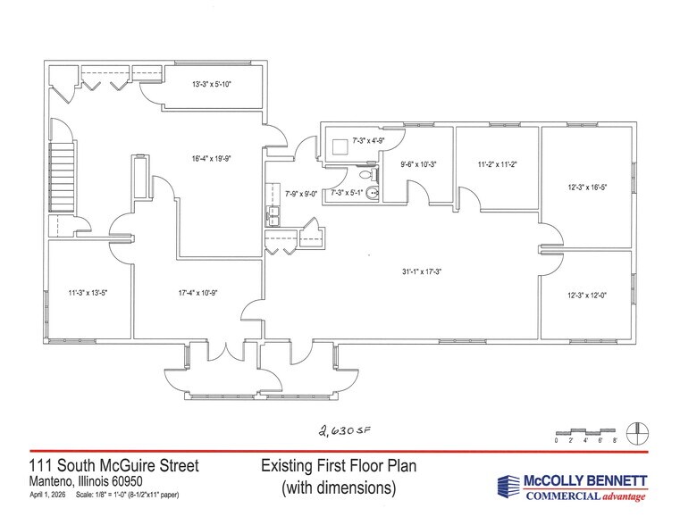 111 S Mcguire Dr, Manteno, IL à louer - Plan d’étage – Image 3 sur 3